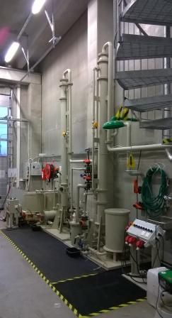 6 Pilot plant, stripping and absorption of ammonia